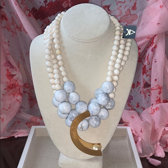 Designer Katerina Vassou Necklace & Bracelet Set 18k plated NwT - Picture 9 of 11